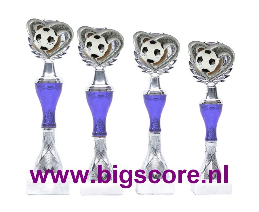 Voetbal beker Z 546 Blauw-Zilver
